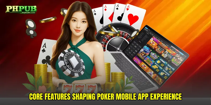 Core features shaping Poker mobile app experience