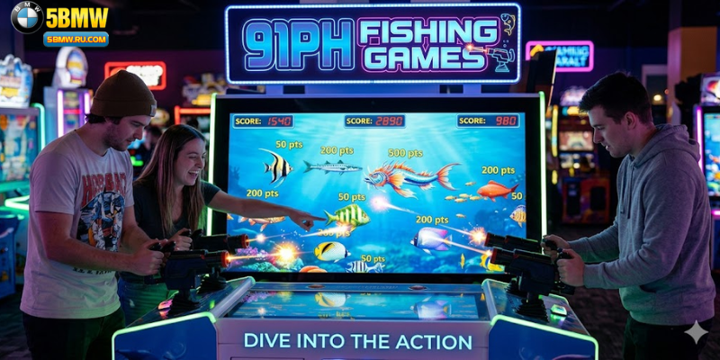 91PH Fishing Games are interactive arcade-style games