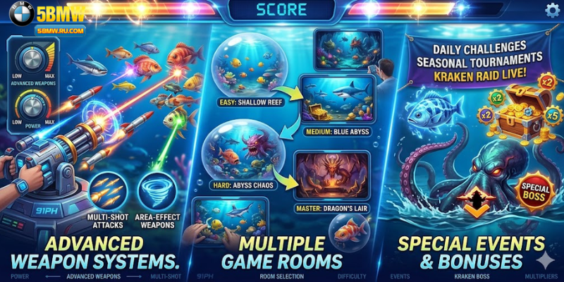 Core Features of 91PH Fishing Games